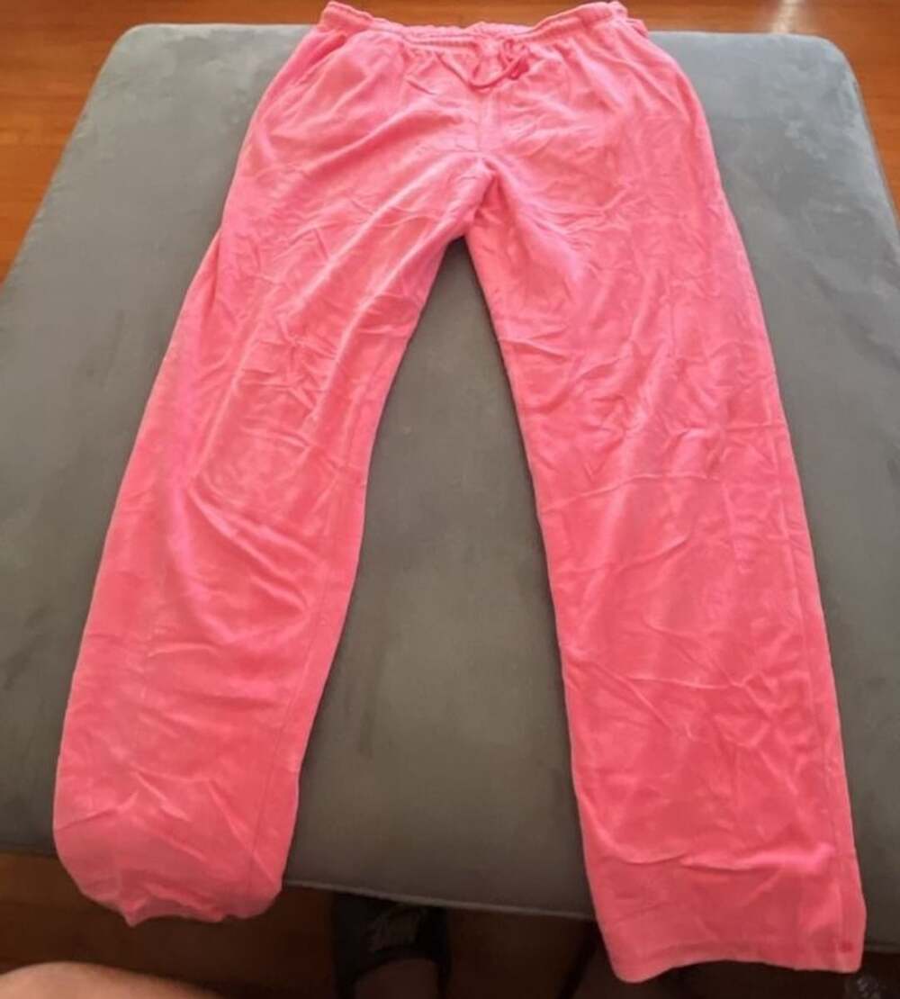 Amanda Smith Sport Pink Velour Lounge Pants Size S